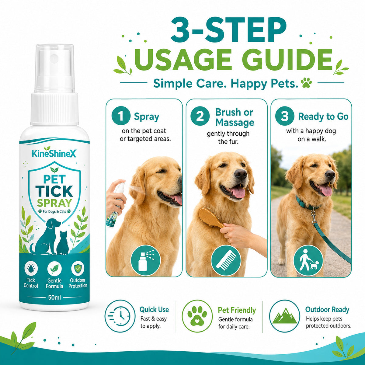🥳2026 HOT SALE🥳💞50K+ SOLD!🦮🐱Pet Tick & Parasite Repellent Spray — Keep Your Dogs & Cats Free from Discomfort