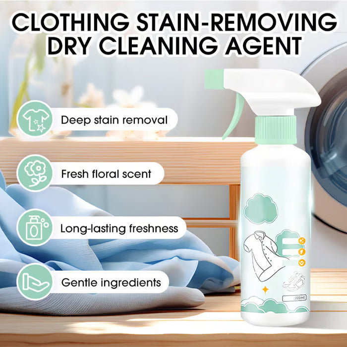 💞50K+ SOLD!🚨👔 Emergency Stain Savior! Clothing Dry-Cleaning Agent – Treat Stains Instantly, Avoid the Trip. ✨🌿