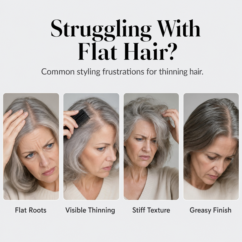 🔥Fluffy Hair Shaping Spray Long Lasting Volumizing Mist with Peach Fragrance